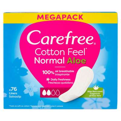 Carefree Cotton Aloe tisztasági betét - 76 db