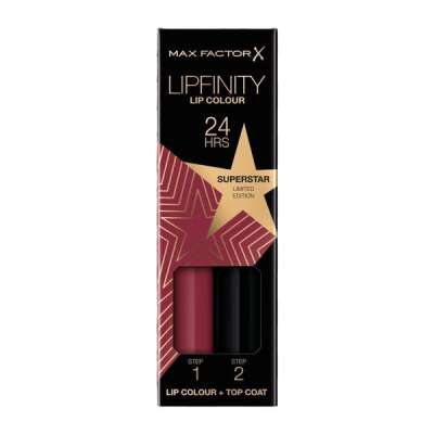 Max Factor Lipfinity kétlépcsős tartós ajakrúzs /086 risingstar - 1 db