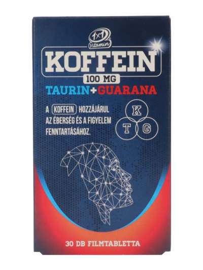 1x1 Koffein+ Taurin + Guarana filmtabletta - 30 db