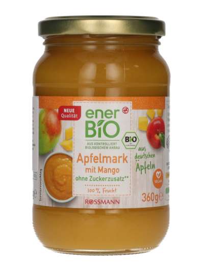 enerBio Alma-Mangó püré - 360 g