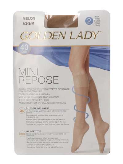 Golden Lady Mini Repose térdfix 40 Den S/M Melon - 2 db
