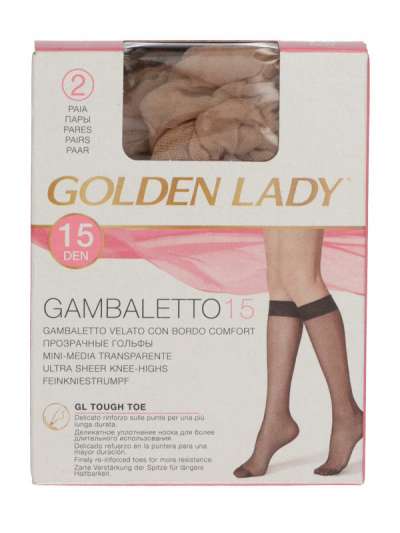 Golden Lady Gambaletto térdfix 15 Den Melon  - 2 db