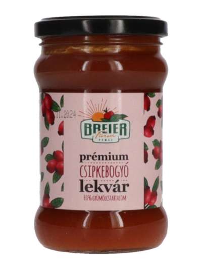 Breier Farm Prémium Csipkebogyó lekvár - 330 g