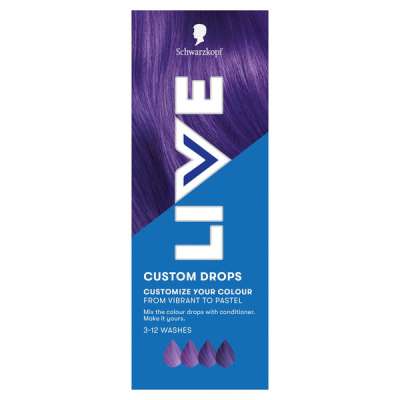 Schwarzkopf Live Drops hajszínező Orchidea lila - 30 ml