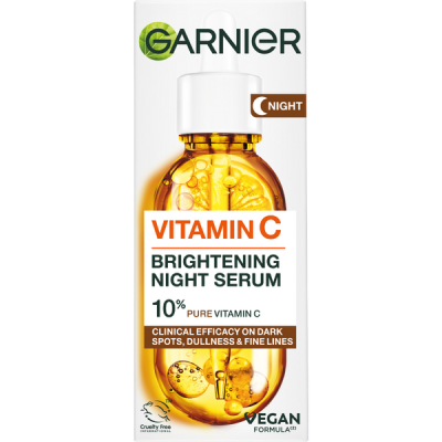 Garnier Skin Naturals ragyogást adó éjszakai szérum 10% tiszta C-vitaminnal - 30ml