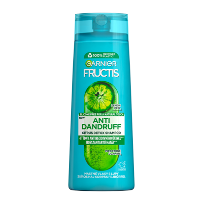 Garnier Fructis Citrus Detox sampon zsíros hajra korpásodás ellen - 250 ml