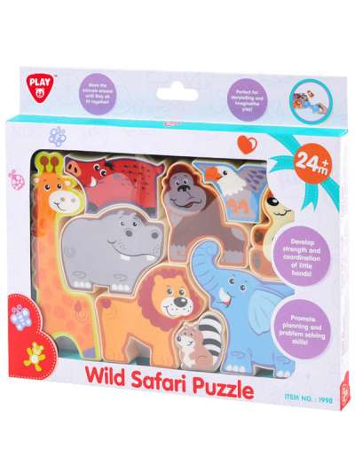 Playgo formapuzzle vadállatok - 1 db