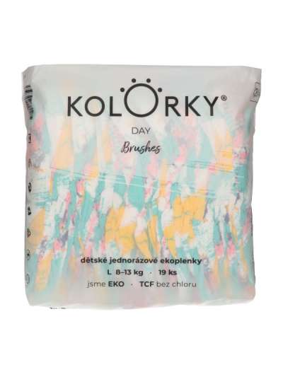 Kolorky Day Ecsetek Öko nadrágpelenka L-es 8-13 kg - 1 db