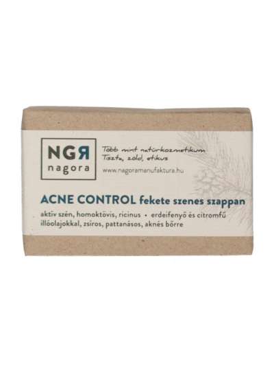 Nagora Acne Control fekete szenes szappan - 90 g