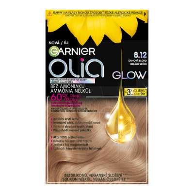 Garnier Olia Glow tartós hajfesték /8.12 irizáló szőke - 1 db