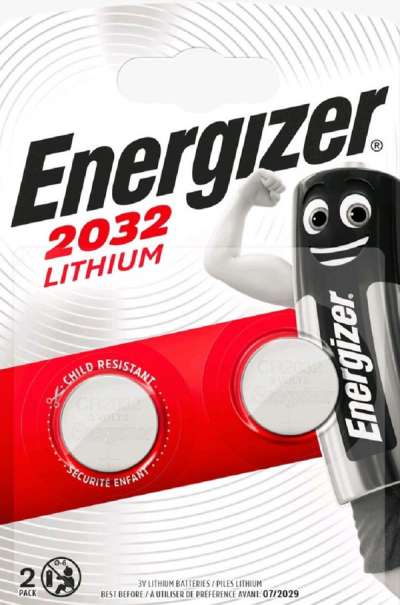Energizer CR2032 lithium elem - 2 db
