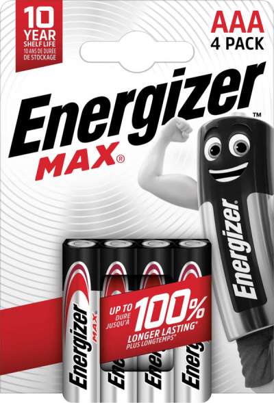 Energizer Max AAA elem - 4 db