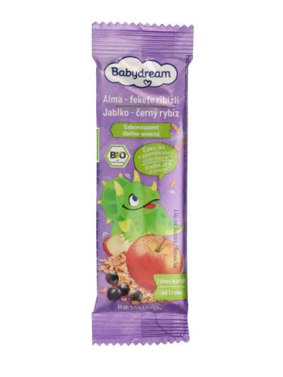 Babydream Bio gyümölcsszelet alma-feketeribizli-zab - 25 g