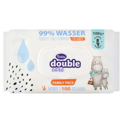 Violeta Double Care nedves toalettpapír 99% víztartalommal - 100 db