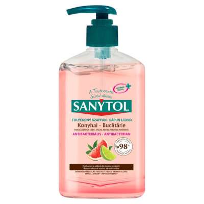 Sanytol antibakteriális folyékony szappan grapfruit és lime - 250 ml
