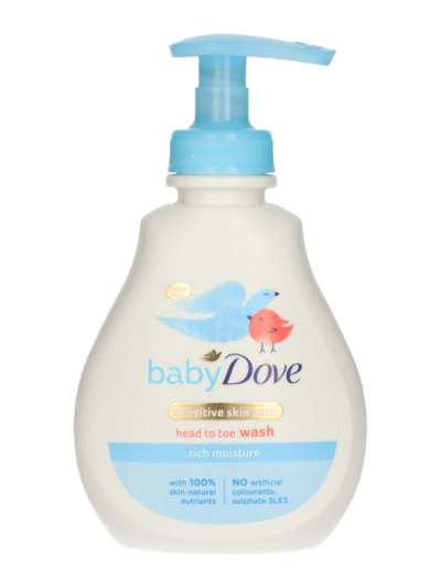 Dove Baby hidratáló babafürdető érzékeny bőrre - 200 ml