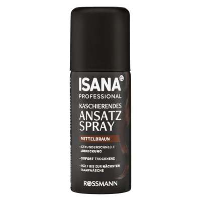 Isana Professional hajtőszínező spray /középbarna - 100 ml