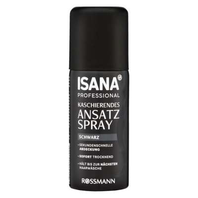 Isana Professional hajtőszínező spray /fekete - 100 ml