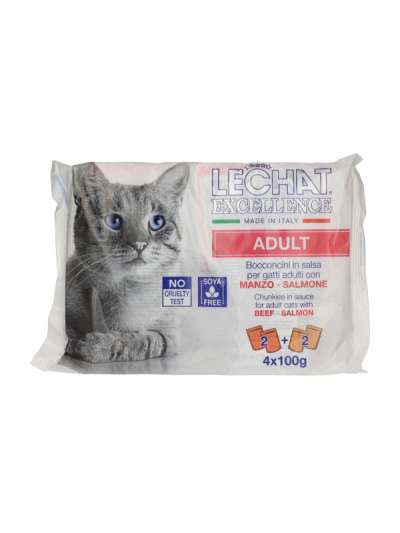 Lechat Excellence alutál macskákank lazaccal és marhával - 400 g