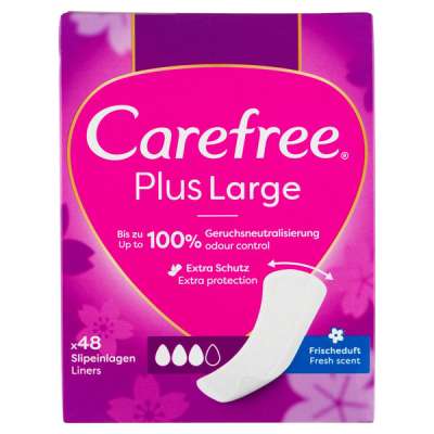 Carefree Plus Large Fresh Scent tisztasági betét - 48 db