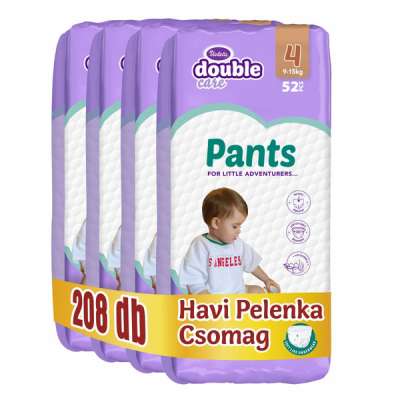 Violeta Double Care bugyipelenka 4-es méret 9-15 kg - 208 db