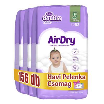 Violeta Double Care nadrágpelenka törlőkendővel 5-ös méret 15-25 kg - 156 db