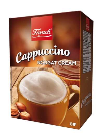 Franck cappuccino por mogyoró és csokoládé ízben - 148 g