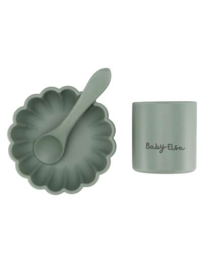 Baby Elsa gyerek tányér szett /lint - 3 db