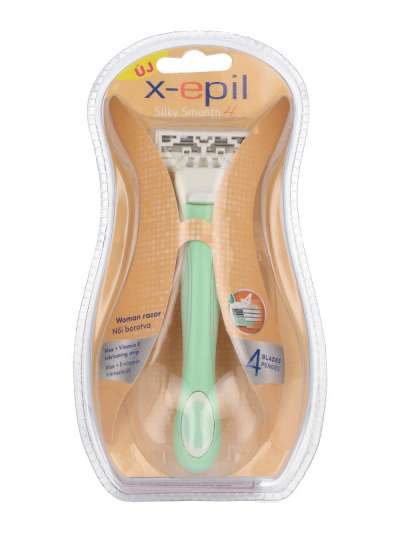 X-Epil női borotvakészülék 4 pengés + 1 db betét - 1 db