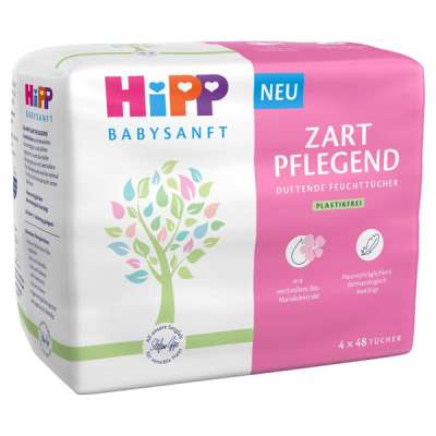 Hipp Babysanft illatosított törlőkendő 4x48 db - 192 db