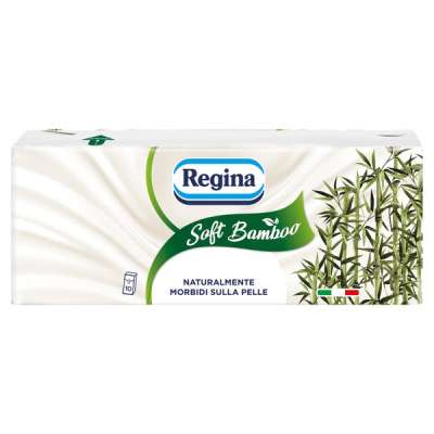 Regina Soft Bamboo papírzsebkendő 4 rétegű 10x9 db - 90 db