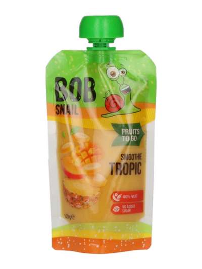 Bob Snail gyümölcs smoothie banánnal, ananásszal és mangóval - 120 g