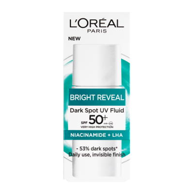 L'Oréal Paris Bright Reveal mindennapos UV-sugárzás és sötét foltok elleni fluid SPF 50+ - 50 ml