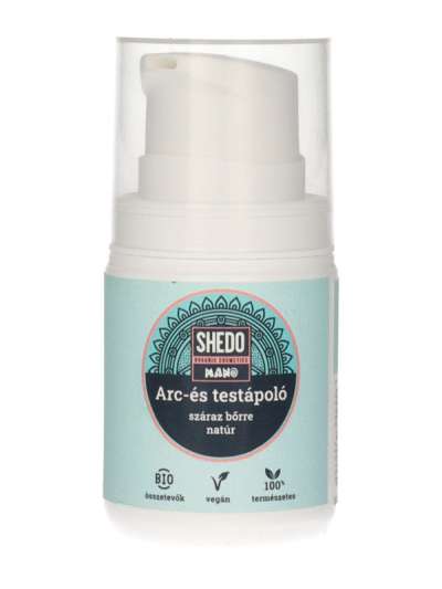 Shedo Mano arc-és testápoló natúr, száraz bőrre - 50 ml