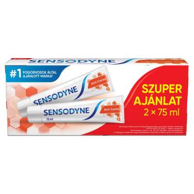 Sensodyne Anti Caries fogkrém fogszuvasodás ellen 2x75 ml - 150 ml