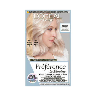 L'Oréal Paris Préférence Toner hajfesték /jeges platina - 1 db