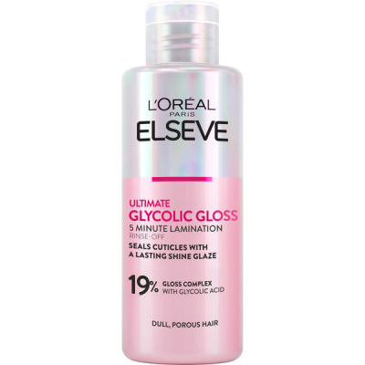 L´Oréal Paris Elseve Glycolic Gloss kiöblítendő hajápoló glikolsavval - 200 ml