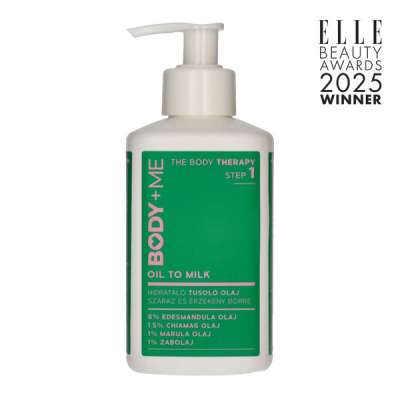 Body + Me Oil to Milk tusoló olaj - 300 ml