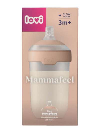 Lovi Mammafeel cumisüveg 3 hónapos kortól 250 ml - 1 db