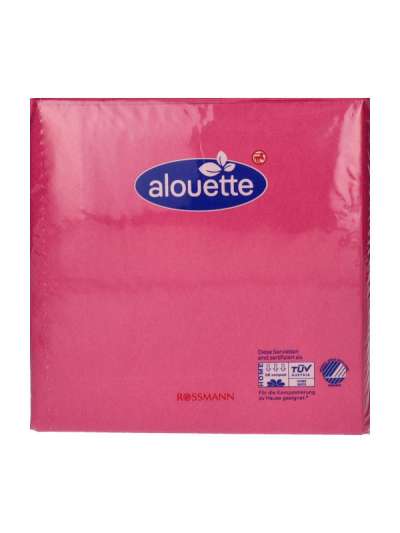 Alouette szalvéta 3 rétegű 33x33 cm /fukszia - 30 db