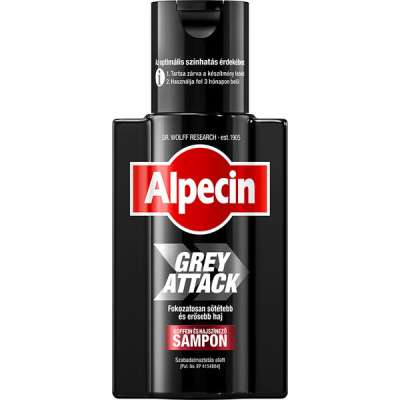 Alpecin Grey Attack Koffein és hajszínező sampon - 200 ml