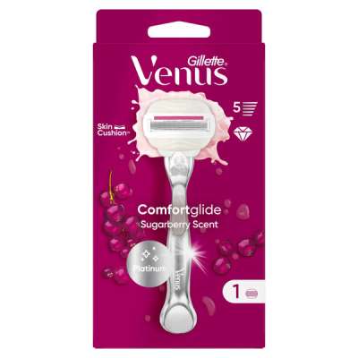 Venus Comfortglide Sugarberry Plus Olay borotvakészülék + 1 db betét - 1 db