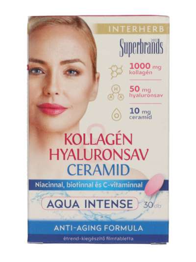 Interherb Kollagén&Hyaluronsav&Ceramid Aqua Intense tabletta - 30 db