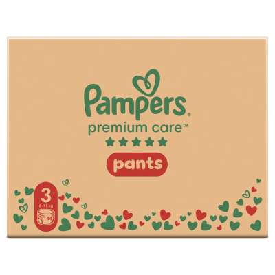 Pampers Premium Care bugyipelenka 3-as 6-11 kg - 144 db