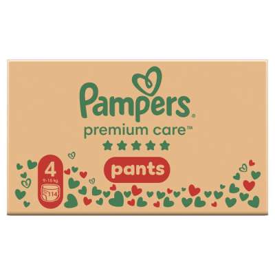 Pampers Premium Care bugyipelenka 4-es 9-15 kg - 114 db