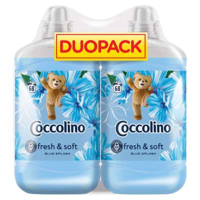 Coccolino Fresh & Soft Blue Splash öblítőkoncentrátum 68 mosás 2x1700 ml - 3400 ml