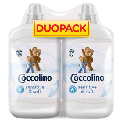 Coccolino Sensitive & Soft öblítőkoncentrátum 68 mosás 2x1700 ml - 3400 ml