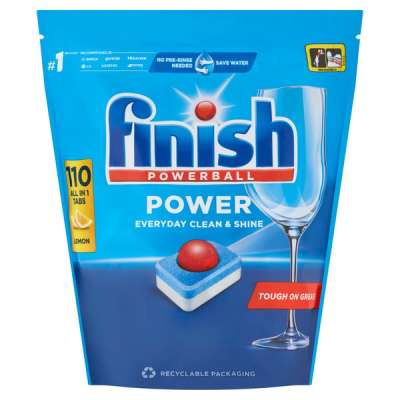 Finish Powerball Power All in 1 Lemon mosogatógép tabletta - 110 db