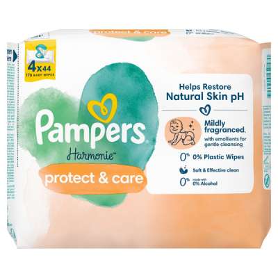 Pampers Harmonie Protect & Care nedves törlőkendő 4x44 db - 176 db