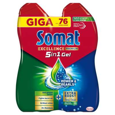 Somat Excellence Duo Gel mosogatógél 76 mosogatás - 1368 ml